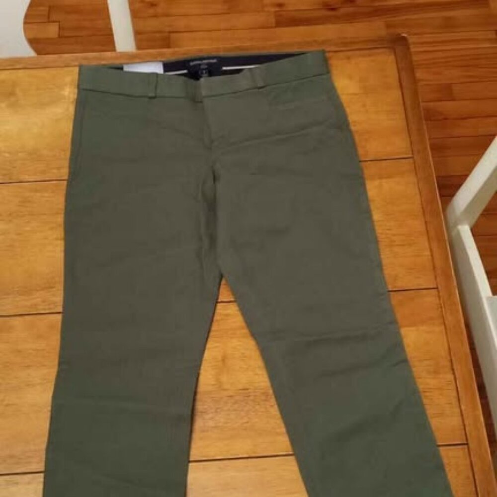 Banana Republic Sloan Slim Ankle NWT Green Pants Size 2 - Picture 3 of 6
